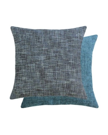 Housse de coussin  polyester gris 45x45