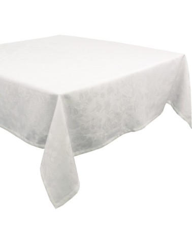 Nappe carrée antitache déperlant métis lin & coton blanc 174x174 cm