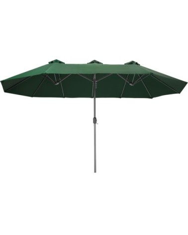 Parasol SILIA en aluminium 460 x 270 cm vert