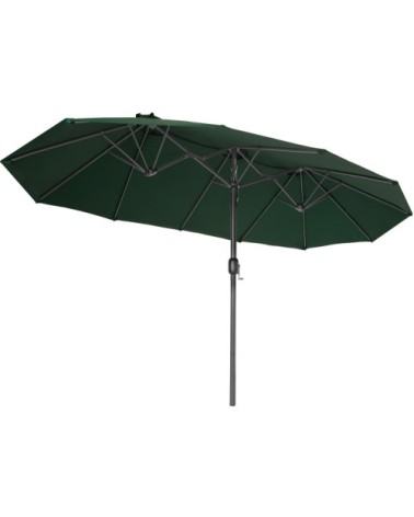 Parasol SILIA en aluminium 460 x 270 cm vert