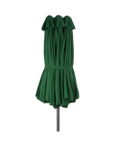 Parasol SILIA en aluminium 460 x 270 cm vert