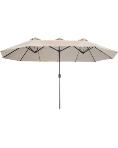 Parasol SILIA en aluminium 460 x 270 cm beige