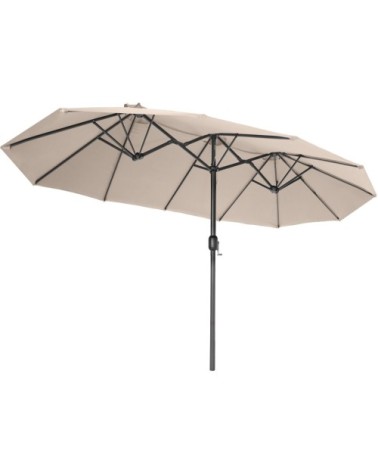 Parasol SILIA en aluminium 460 x 270 cm beige