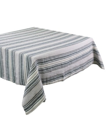 Nappe carrée  pur lin gris 115x115 cm