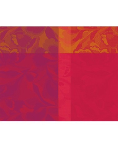 Set  pur coton rouge 40X50