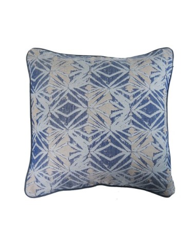 Housse de coussin  pur coton bleu 40x40