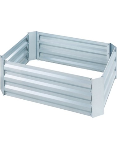 Carré potager rectangulaire gris