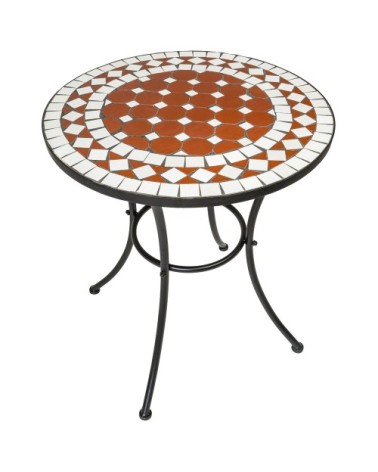 Ensemble table et chaises de jardin marron