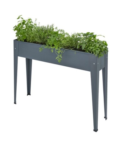 Potager sur pied gris anthracite