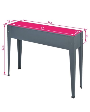 Potager sur pied gris anthracite