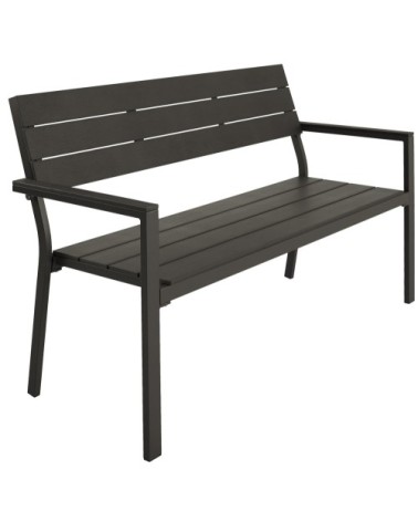 Banc de jardin gris foncé