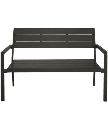 Banc de jardin gris foncé