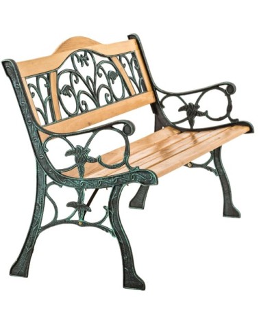 Banc de jardin marron