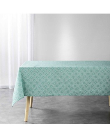 Nappe rectangulaire polycoton menthe 140x240cm
