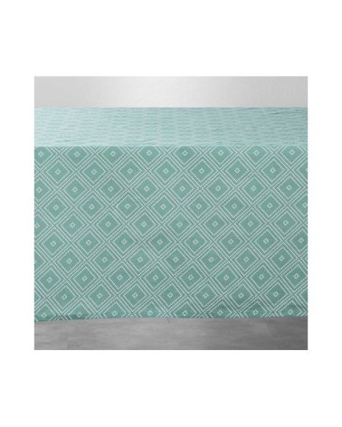 Nappe rectangulaire polycoton menthe 140x240cm