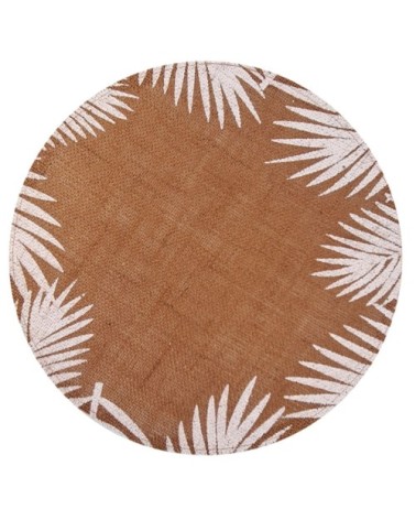 Set de table rond tropical marron D38cm