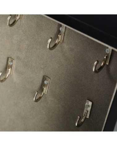 Boîte à clés murale noire pour photo 13x18cm - 20,5x7x24cm