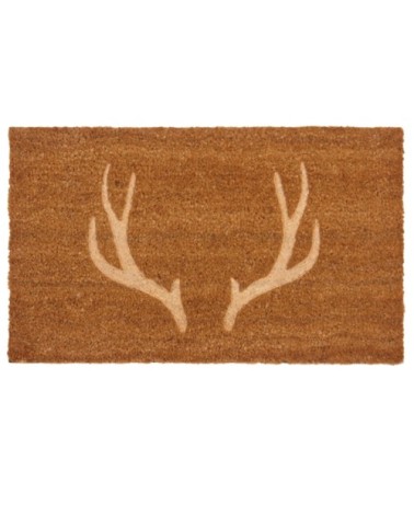 Paillasson en fibres de coco bois de cerf thermopressé 75x45