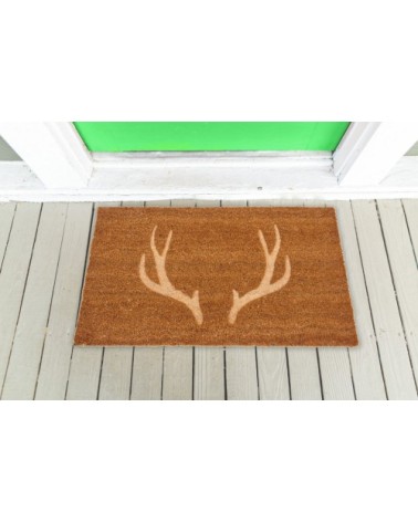 Paillasson en fibres de coco bois de cerf thermopressé 75x45
