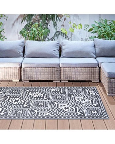 Tapis d'extérieur rectangulaire réversible diamant 182x122