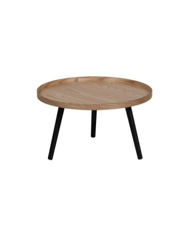 Table d'appoint ronde bois D60cm bois clair