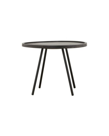 Table d'appoint en bois noir