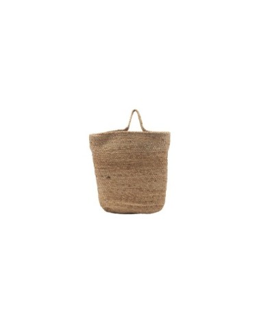 Panier en fibre naturelles beige