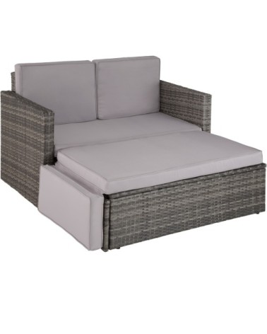 Canapé de jardin CORFOU modulable gris