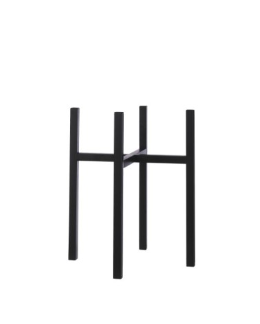 Porte-plante en métal noir H50