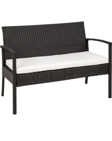 Salon de jardin SPARTE 4 places noir