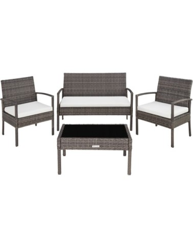 Salon de jardin SPARTE 4 places gris