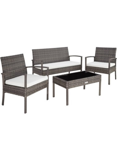 Salon de jardin SPARTE 4 places gris