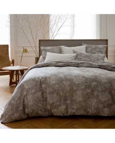 Housse de couette coton 140x200 cm gris clair