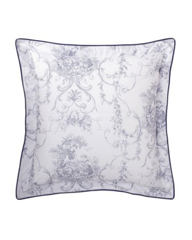 Taie d'oreiller coton biologique 65x65 cm bleu foncé