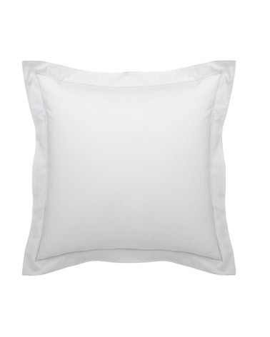 Taie d'oreiller coton 65x65 cm blanc/blanc