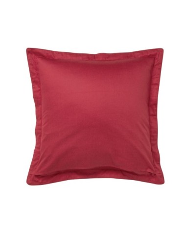 Taie d'oreiller coton 65x65 cm rouge