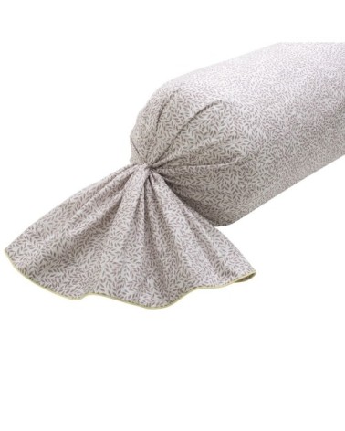 Taie de traversin coton 43x210 cm marron