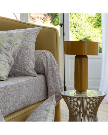 Taie de traversin coton 43x210 cm marron