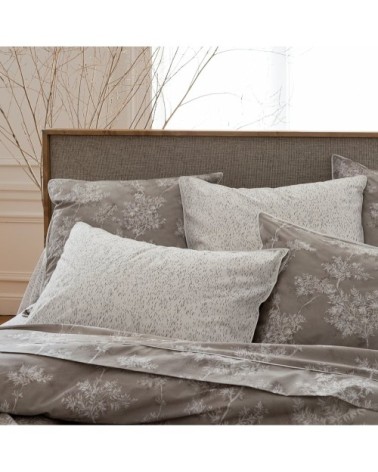 Taie d'oreiller coton 65x65 cm gris clair