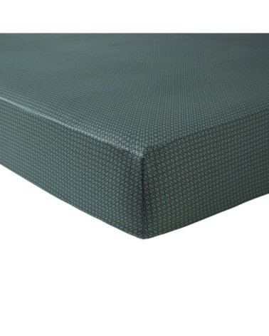 Drap housse coton biologique 160x200 cm vert foncé