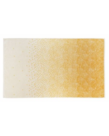 Drap de plage coton 100x180 cm jaune