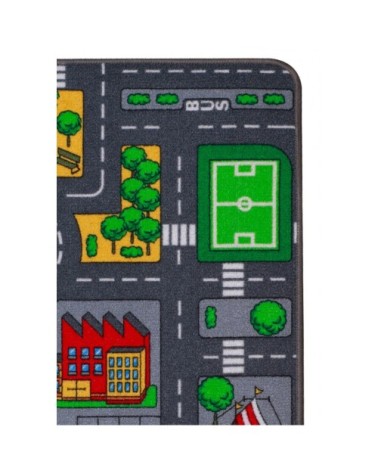 Tapis jeu enfant circuit voiture 67x100cm