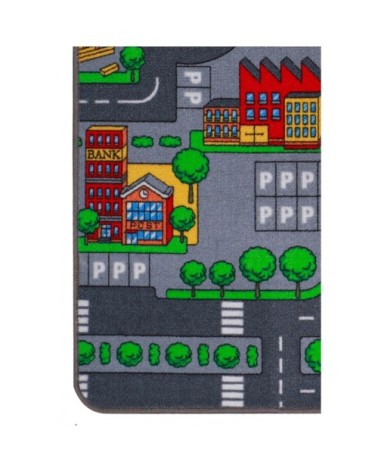 Tapis jeu enfant circuit voiture 67x100cm