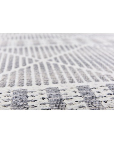 Tapis outdoor/ indoor - motif géométrique - tissé beige 60x100  cm