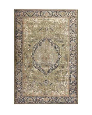 Tapis outdoor/ indoor - motif oriental - tissé vert 60x100  cm