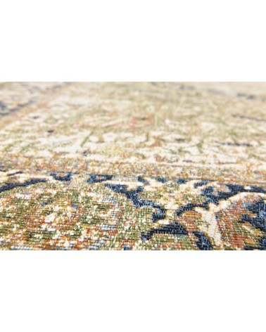 Tapis outdoor/ indoor - motif oriental - tissé vert Diam 160 cm