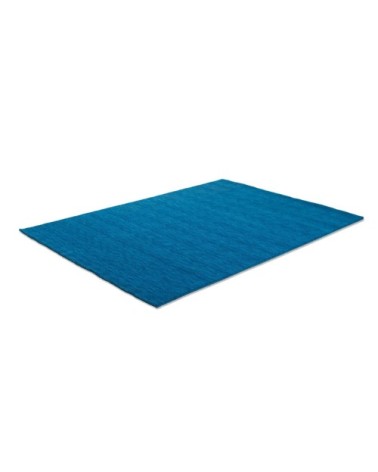 Tapis salon - tissé main - 100% laine naturelle - bleu 070x140 cm