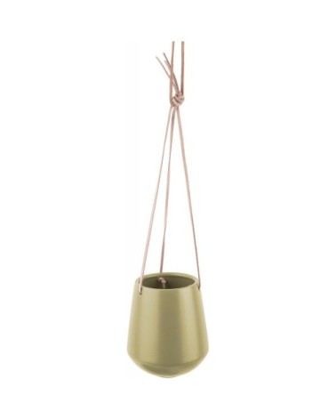 Support à plantes en céramique medium vert olive