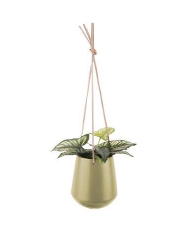 Support à plantes en céramique medium vert olive