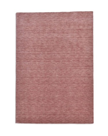 Tapis salon - tissé main - 100% laine - bois de rose 140x200 cm